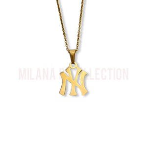 Gold NY Necklace