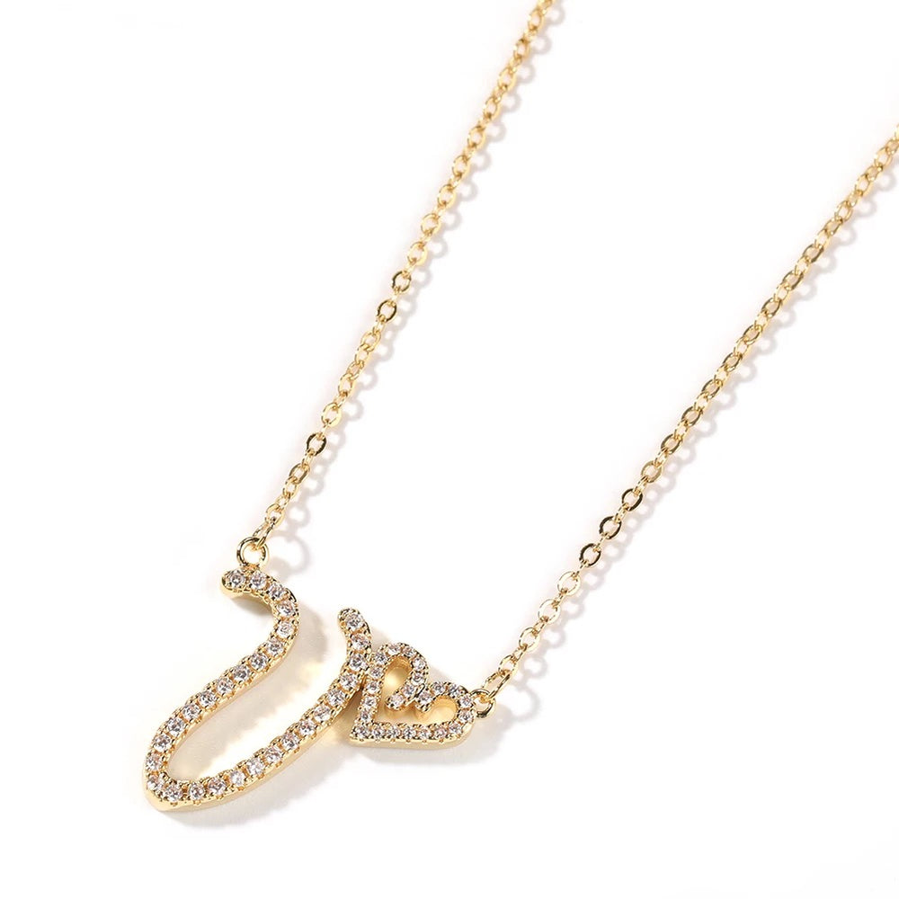 Dainty Initial Heart Necklace