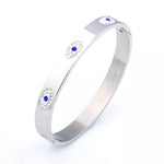 Icy Evil Eye Bangle