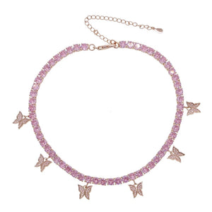 
            
                Load image into Gallery viewer, Barbie Butterfly Choker | Rose Gold
            
        