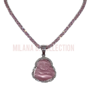 Icy Pink Buddha Set | Silver