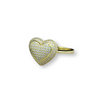 Icy Heart Ring | Gold