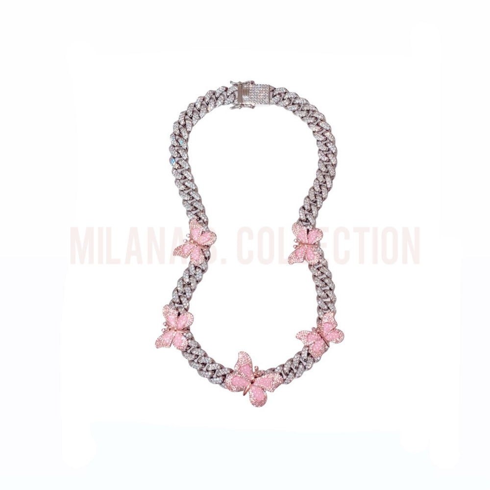 Butterfly Cuban Link II | Pink