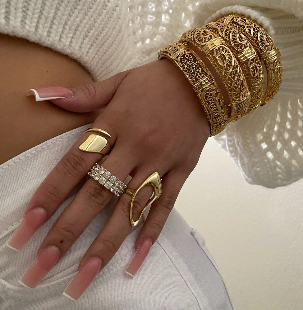 Chrome Staple Ring