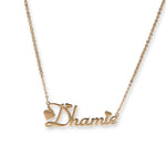 Gold Nameplate Necklace