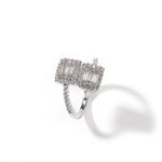 Royalty Iced Staple Ring