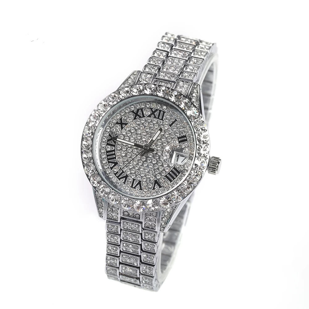 
            
                Load image into Gallery viewer, Classic Icy Diamond Watch
            
        